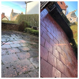 Pressure Washed Patio